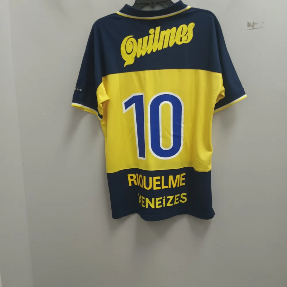 Nike Dark Blue and Yellow Sports Top